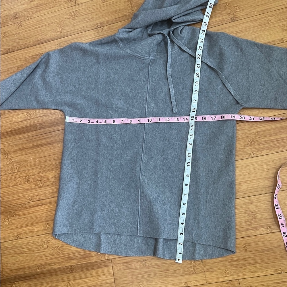 Quince Milano Stitch Pullover Hoodie Heather Grey small - Picture 6 of 6